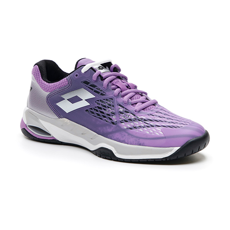 Purple / Silver Lotto Mirage 100 Spd W Women's Tennis Shoes | Lotto-31648