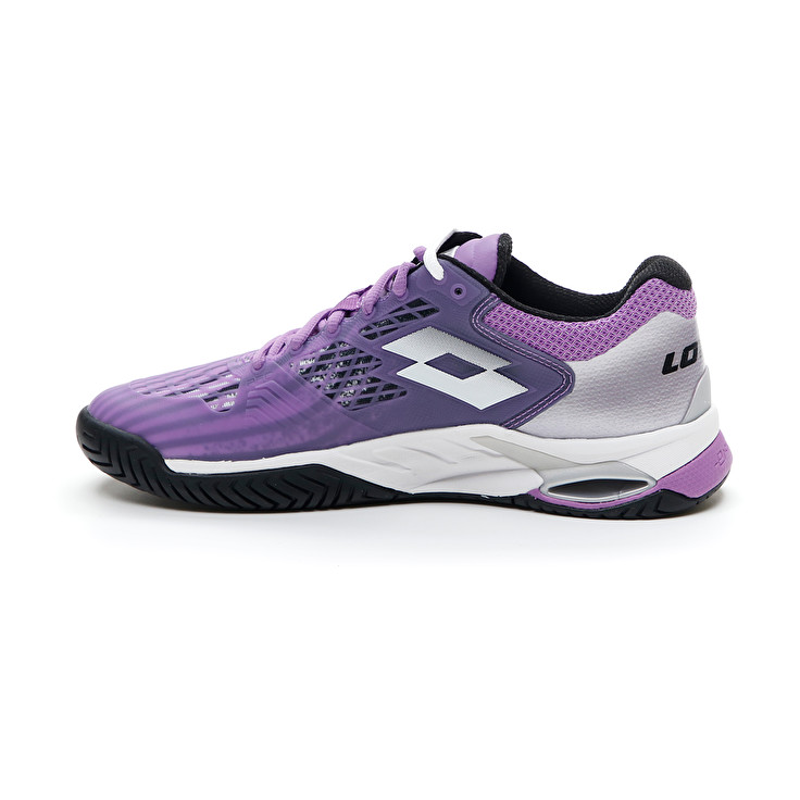 Purple / Silver Lotto Mirage 100 Spd W Women's Tennis Shoes | Lotto-31648