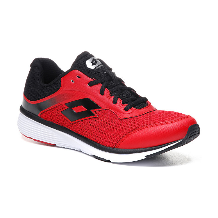 Red / Black Lotto Speedride 400 Iii Men's Running Shoes | Lotto-12834