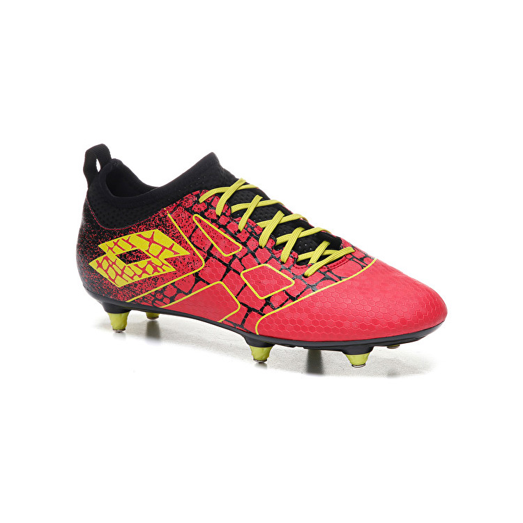 Red / Black / Yellow Lotto Maestro 700 Ii Sg6 Men's Soccer Shoes | Lotto-88379