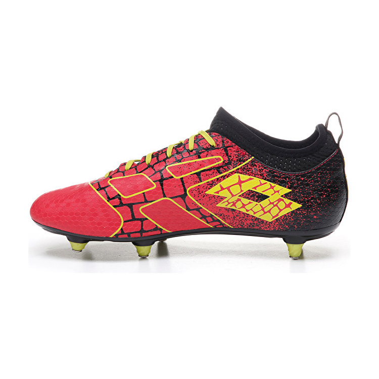 Red / Black / Yellow Lotto Maestro 700 Ii Sg6 Men's Soccer Shoes | Lotto-88379