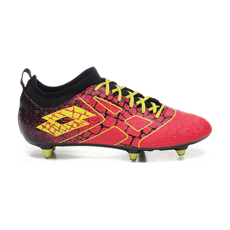 Red / Black / Yellow Lotto Maestro 700 Ii Sg6 Men\'s Soccer Shoes | Lotto-88379