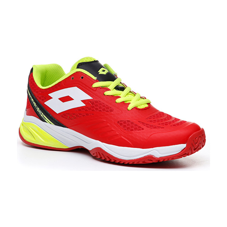 Red / Green Lotto Superrapida 200 Jr L Kids' Padel Shoes | Lotto-55140