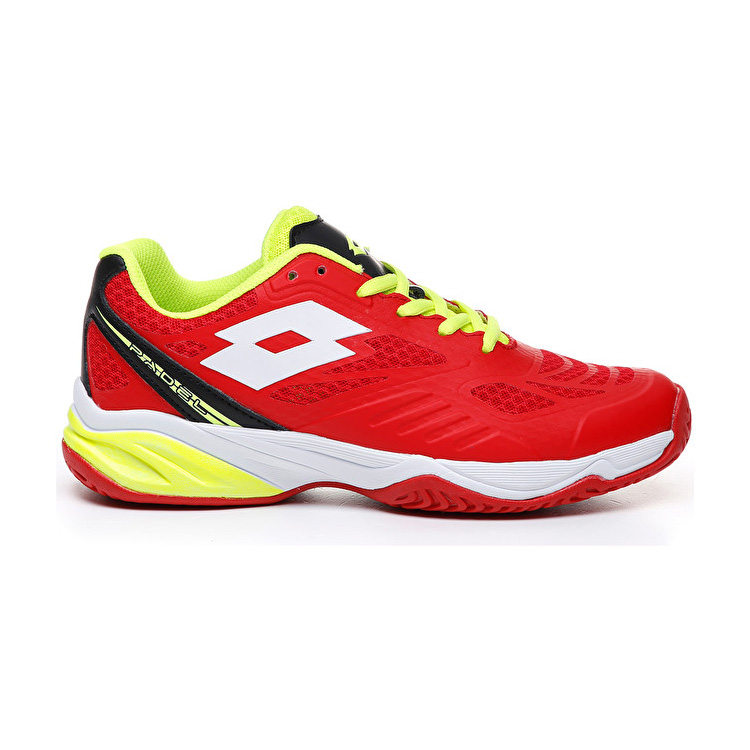 Red / Green Lotto Superrapida 200 Jr L Kids\' Padel Shoes | Lotto-55140