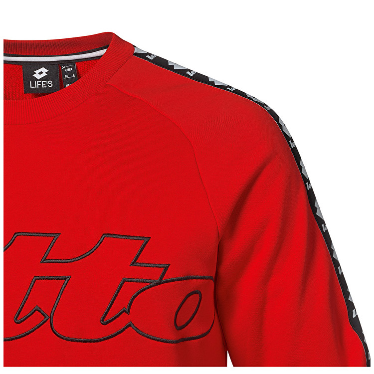 Red Lotto Athletica Classic Sweat Men's Sweatshirt | Lotto-71336