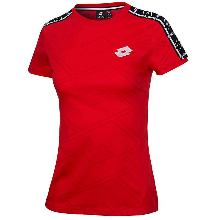 Red Lotto Athletica Classic W Ii Prt Js Women\'s T Shirts | Lotto-89219