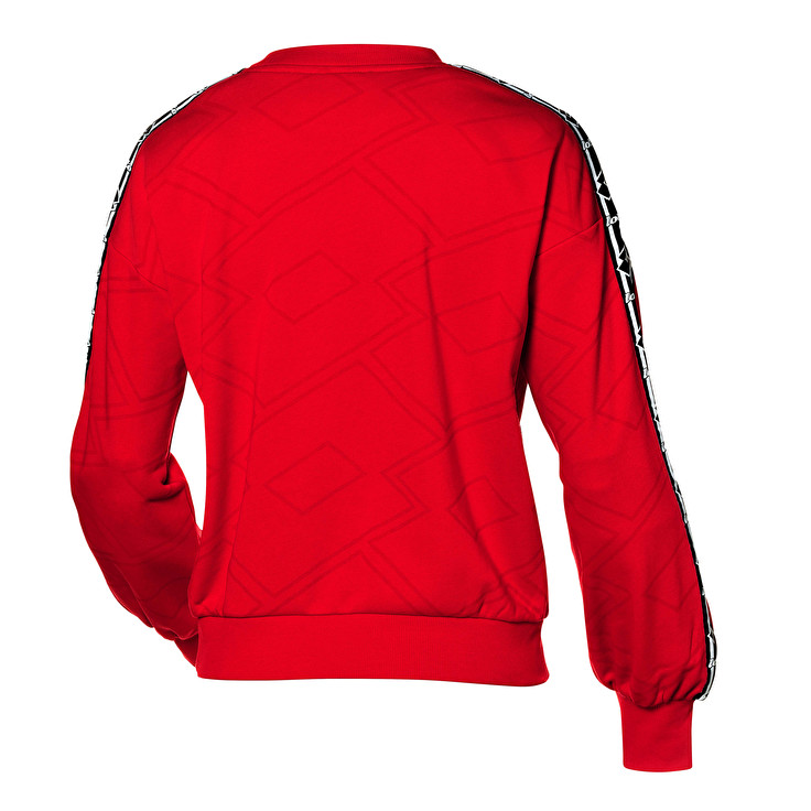 Red Lotto Athletica Classic W Ii Sweat Rn Ft Women's Tracksuits | Lotto-13845