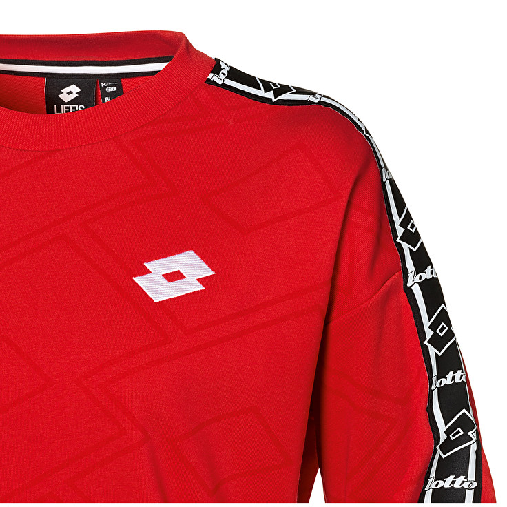 Red Lotto Athletica Classic W Ii Sweat Rn Ft Women's Tracksuits | Lotto-13845