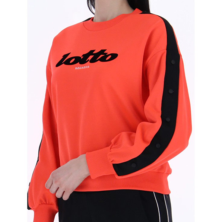 Red Lotto Athletica Classic W Iii Sweat Rn Ft Women's Tracksuits | Lotto-91285