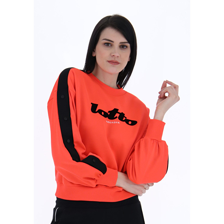 Red Lotto Athletica Classic W Iii Sweat Rn Ft Women\'s Tracksuits | Lotto-91285