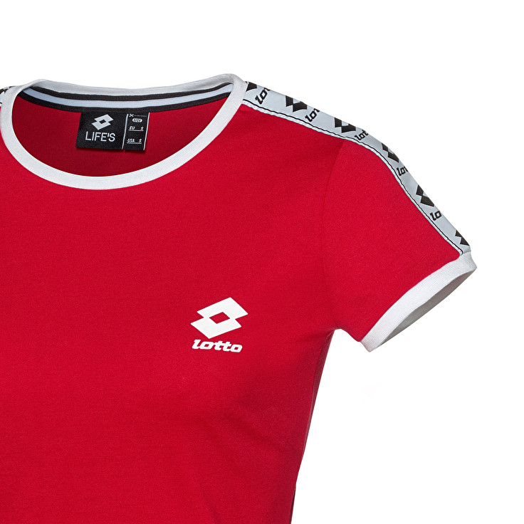 Red Lotto Athletica Js W Women's T Shirts | Lotto-60067