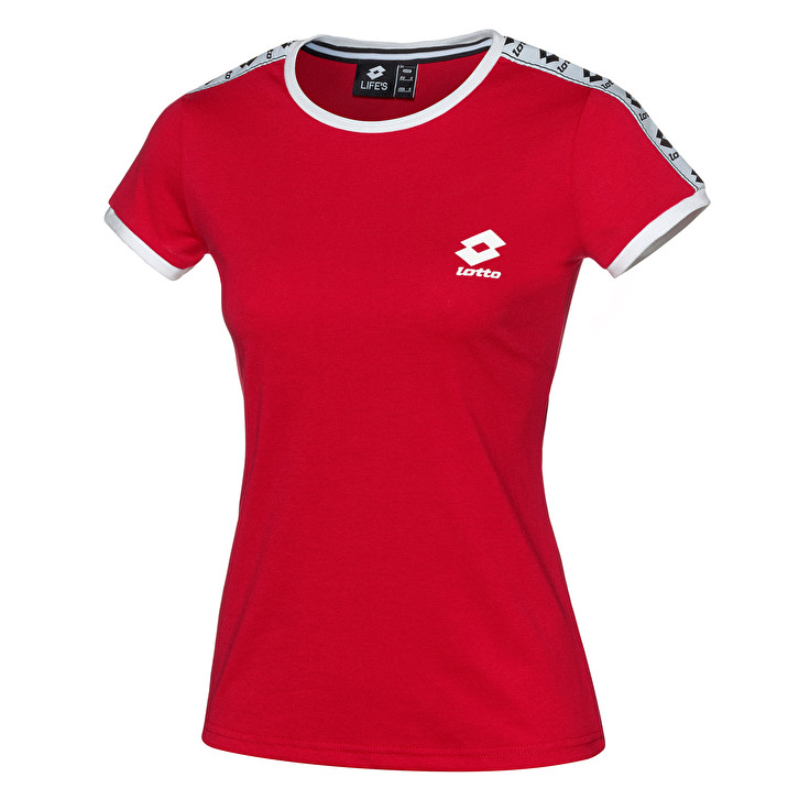 Red Lotto Athletica Js W Women\'s T Shirts | Lotto-60067