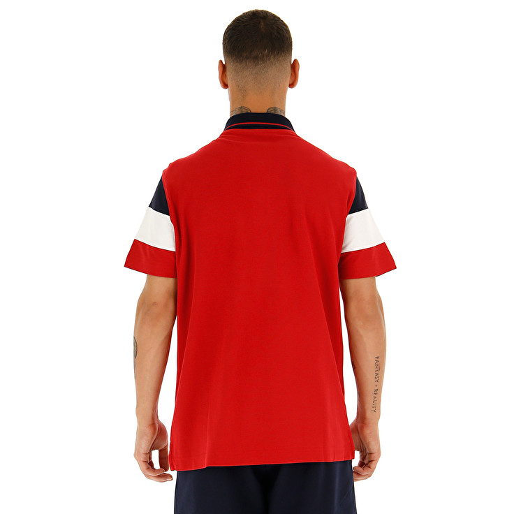 Red Lotto Praja Pq Men's Polo Shirts | Lotto-43302