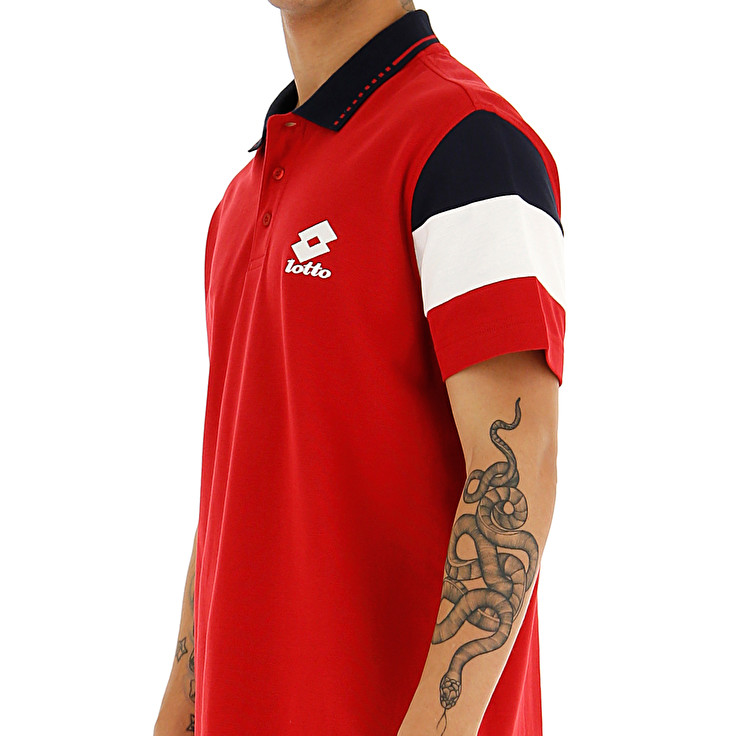 Red Lotto Praja Pq Men's Polo Shirts | Lotto-43302