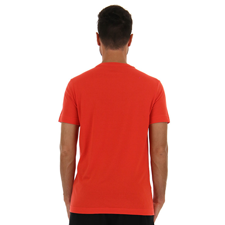 Red Lotto Tee Bs Js Men's T Shirts | Lotto-44966