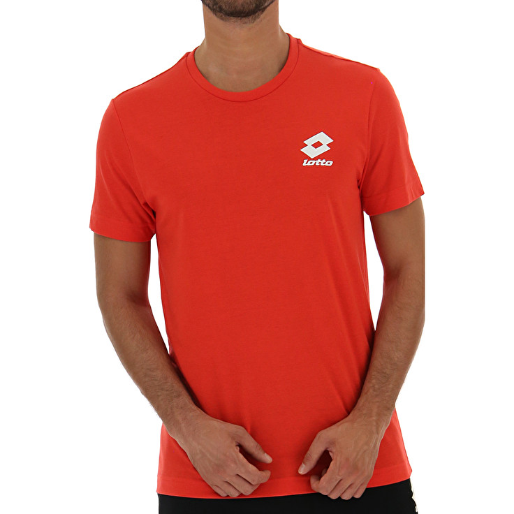 Red Lotto Tee Bs Js Men's T Shirts | Lotto-44966