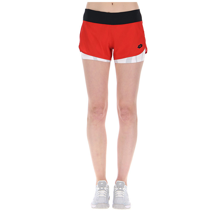 Red Lotto Top Ten W Iii Prt2 Pl Women\'s Shorts | Lotto-64593