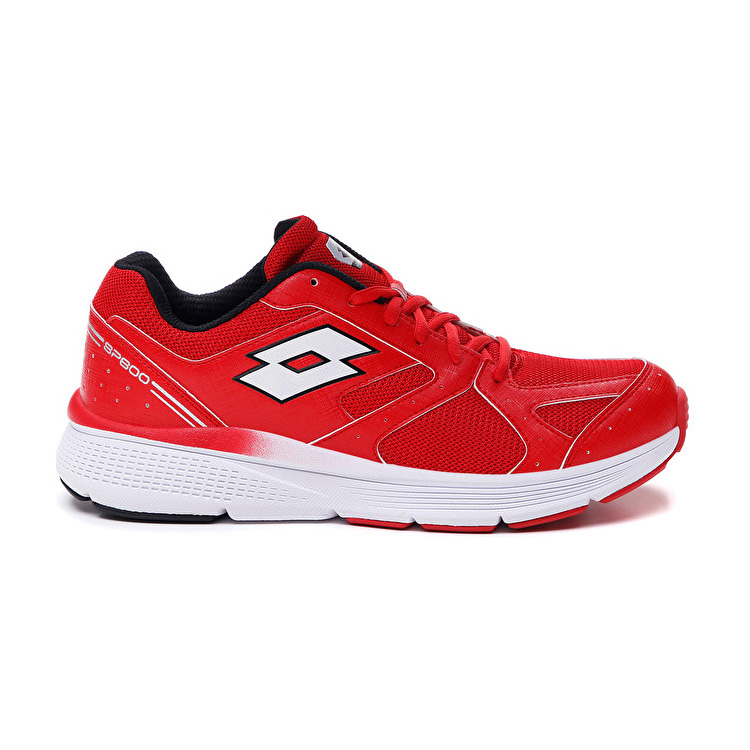 Red / White / Black Lotto Speedride 600 Viii Men\'s Running Shoes | Lotto-15037