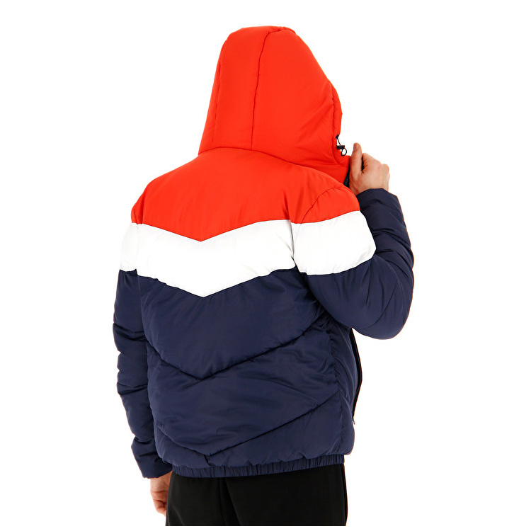 Red / White / Blue Lotto Bomber Cervino Ii Hd Pl Men's Jackets | Lotto-63396