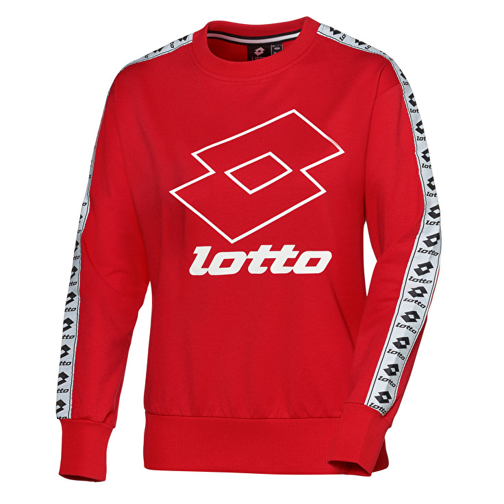 Red / White Lotto Athletica Sweat Rn W Women\'s Tracksuits | Lotto-46688