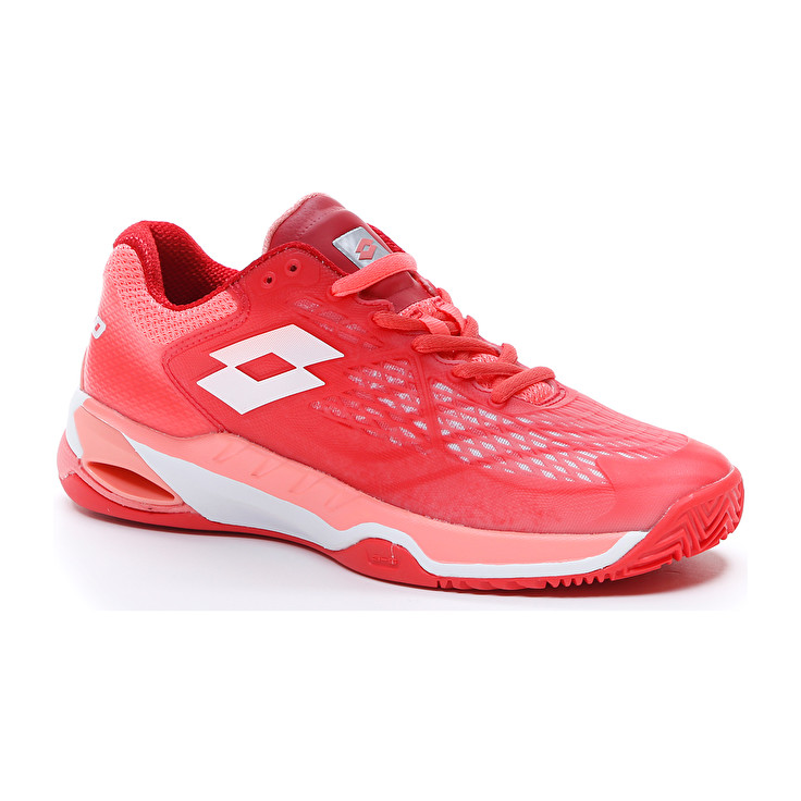 Red / White / Rose Lotto Mirage 100 Cly W Women's Tennis Shoes | Lotto-16600