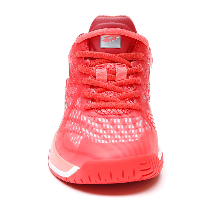 Red / White / Rose Lotto Mirage 100 Spd W Women's Tennis Shoes | Lotto-81842