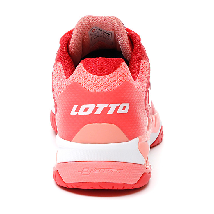 Red / White / Rose Lotto Mirage 100 Spd W Women's Tennis Shoes | Lotto-81842