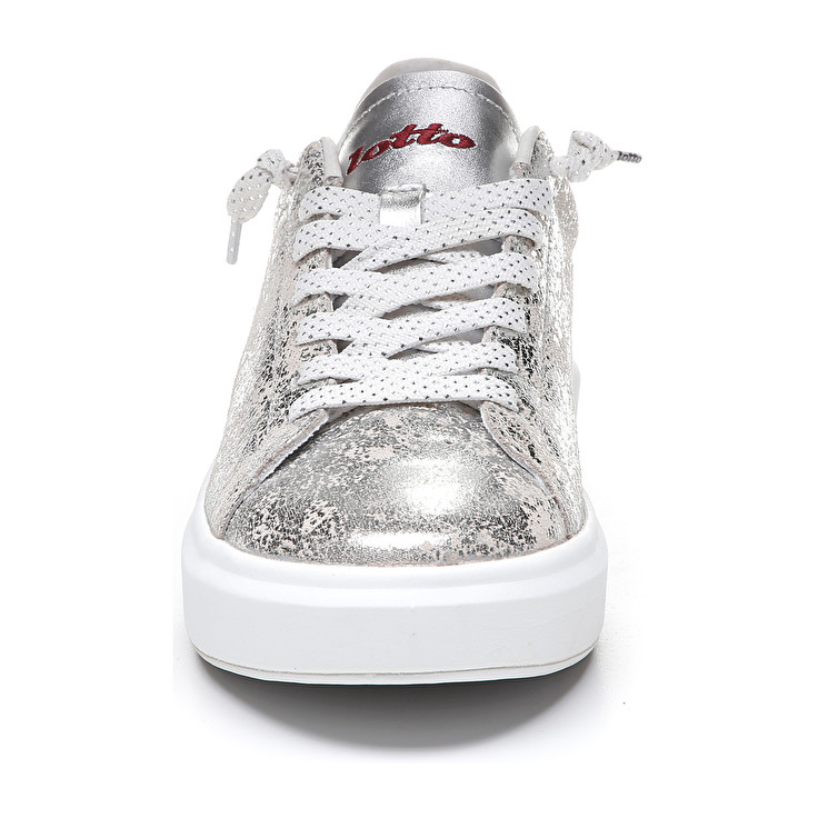 Silver Lotto Impressions Crack W Women's Sneakers | Lotto-18256