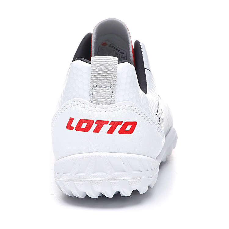 Silver / White / Black / Red Lotto Maestro 700 Tf Jr Kids' Soccer Shoes | Lotto-46776