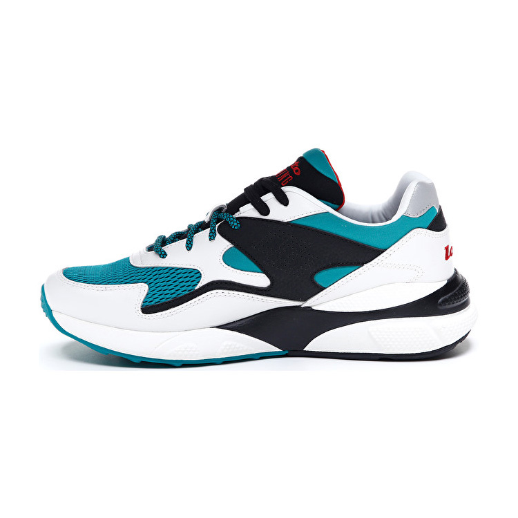 White / Black / Blue Lotto Sirius Men's Sneakers | Lotto-13290