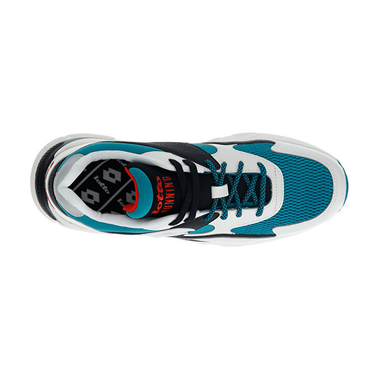 White / Black / Blue Lotto Sirius Men's Sneakers | Lotto-13290