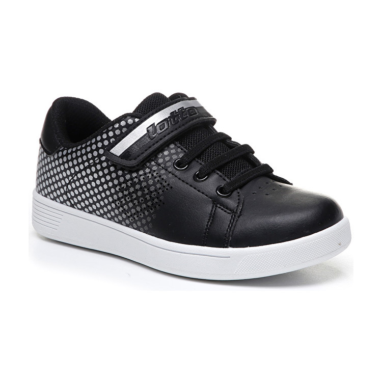 White / Black Lotto 1973 Vi Prt Cl Sl Kids' Sneakers | Lotto-21889