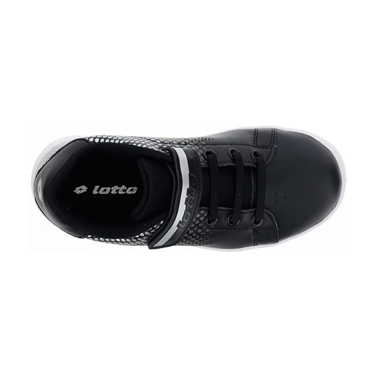 White / Black Lotto 1973 Vi Prt Cl Sl Kids' Sneakers | Lotto-21889