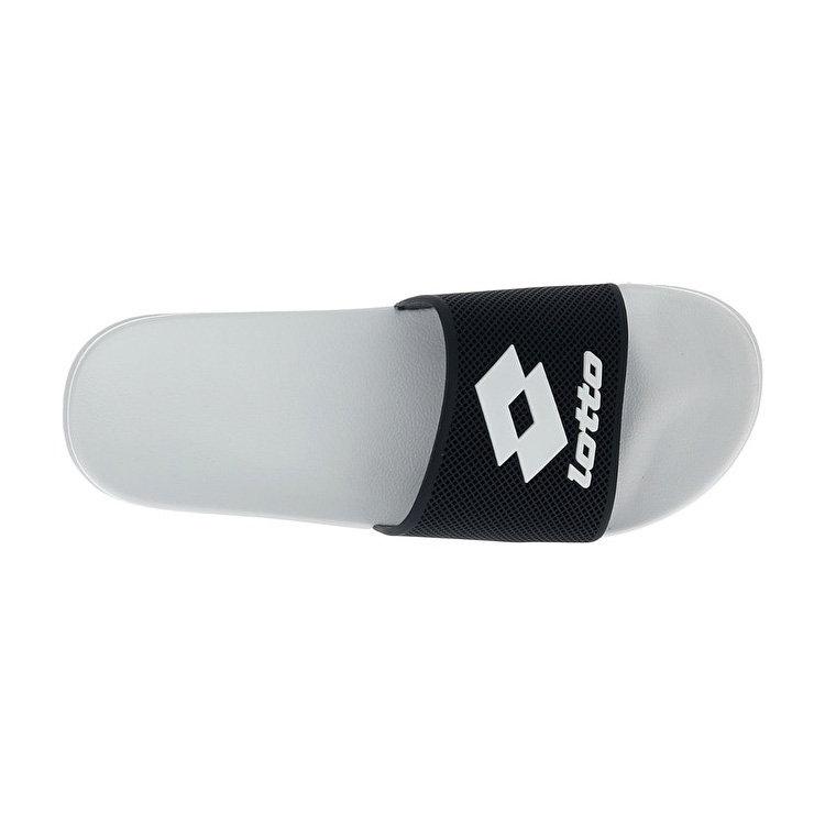 White / Black Lotto Moku Slide Men's Slippers | Lotto-51640