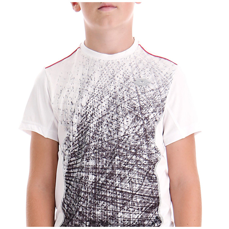 White / Black Lotto Space Ii B Kids' T Shirts | Lotto-14537