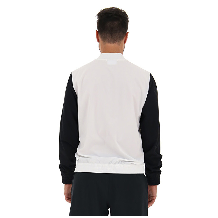 White / Black Lotto Top Ten Iii Prt1 Pl Men's Jackets | Lotto-76420