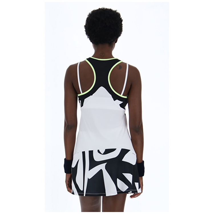 White / Black Lotto Top Ten W Iii Prt2 Pl Women's Dress | Lotto-91227