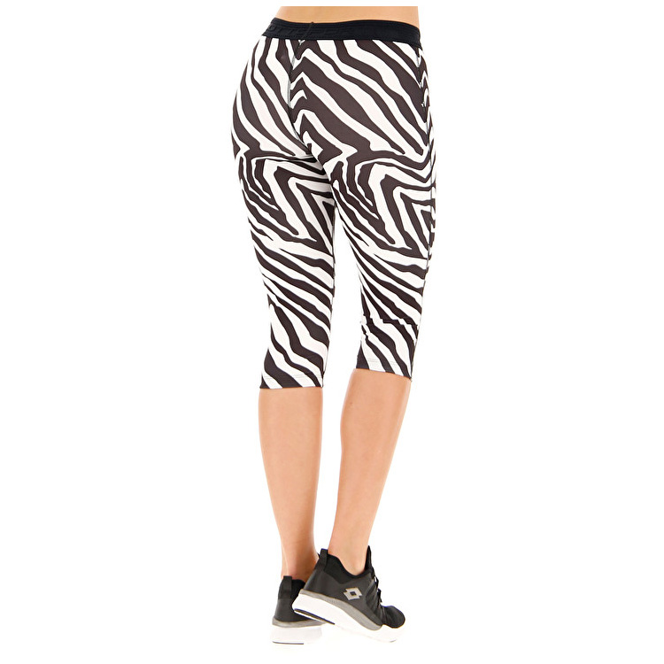 White / Black Lotto Vabene W Mid Women's Leggings | Lotto-84523