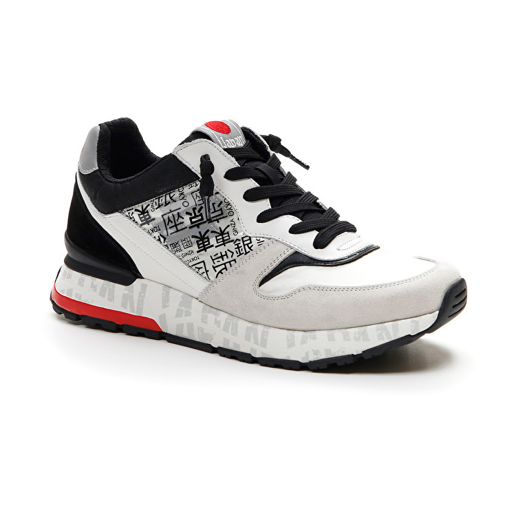 White / Black / Red Lotto Tokyo Ginza Lth Men's Sneakers | Lotto-65505