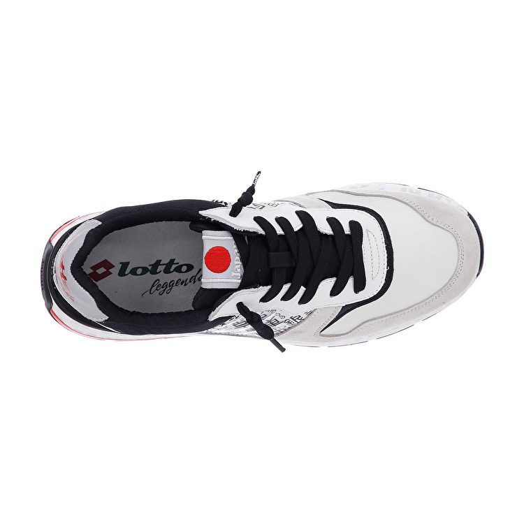 White / Black / Red Lotto Tokyo Ginza Lth Men's Sneakers | Lotto-65505