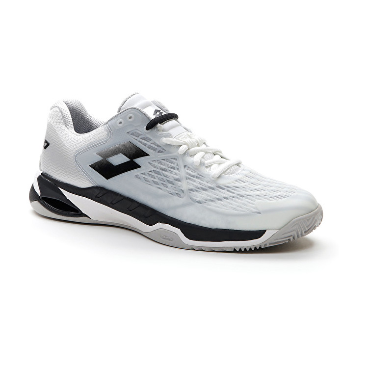 White / Black / Silver Lotto Mirage 100 Cly Men's Tennis Shoes | Lotto-34189