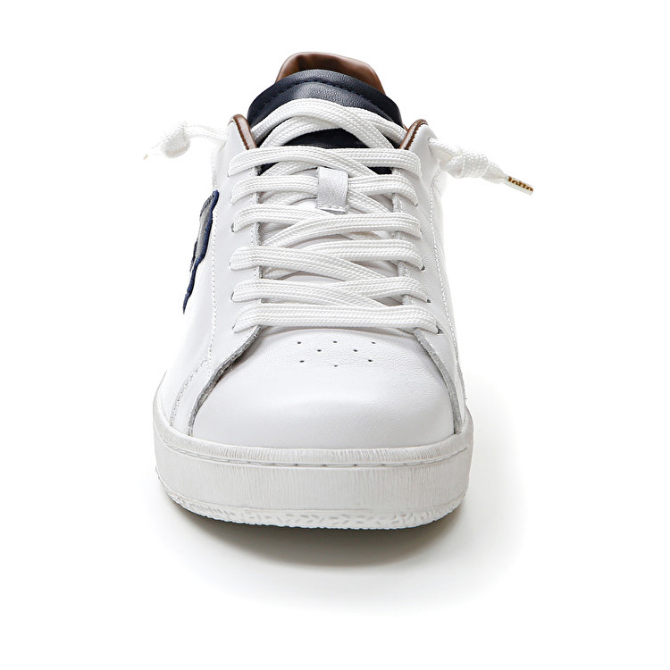 White / Blue / Brown Lotto Autograph Block Men's Sneakers | Lotto-41401