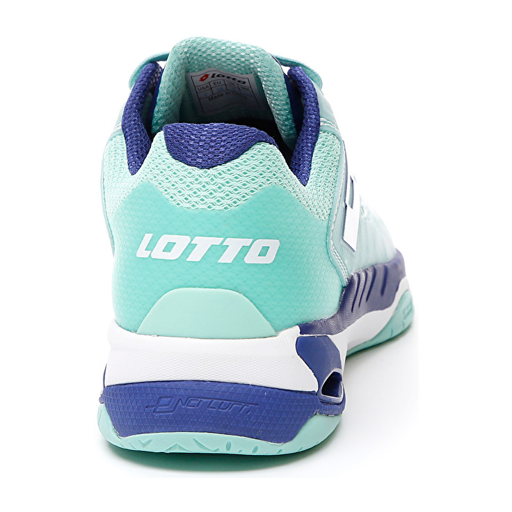 White / Blue / Green Lotto Mirage 100 Spd W Women's Tennis Shoes | Lotto-34018