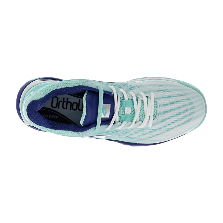 White / Blue / Green Lotto Mirage 100 Spd W Women's Tennis Shoes | Lotto-34018