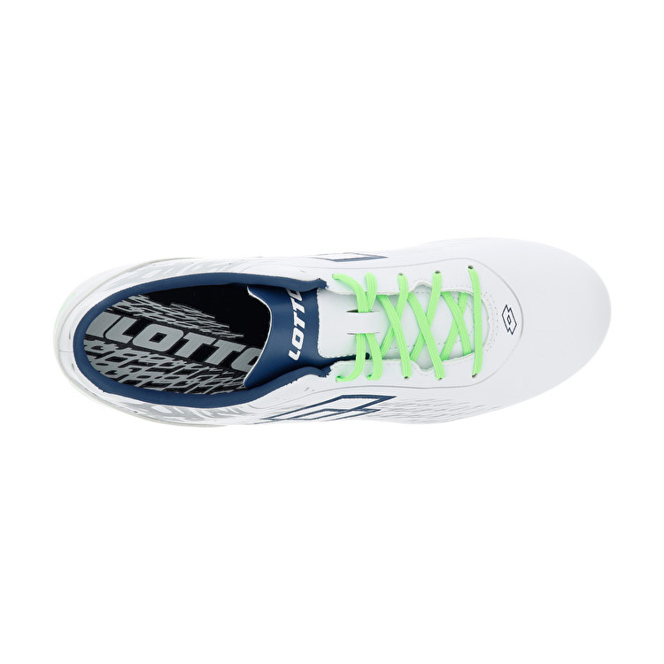 White / Blue / Green Lotto Solista 700 Sg6 Men's Soccer Shoes | Lotto-66313