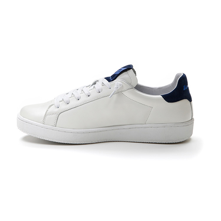 White / Blue Lotto Autograph Block Men's Sneakers | Lotto-64563