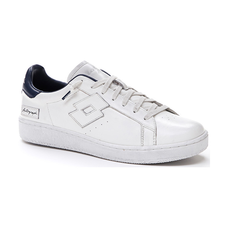 White / Blue Lotto Autograph Men's Sneakers | Lotto-15226