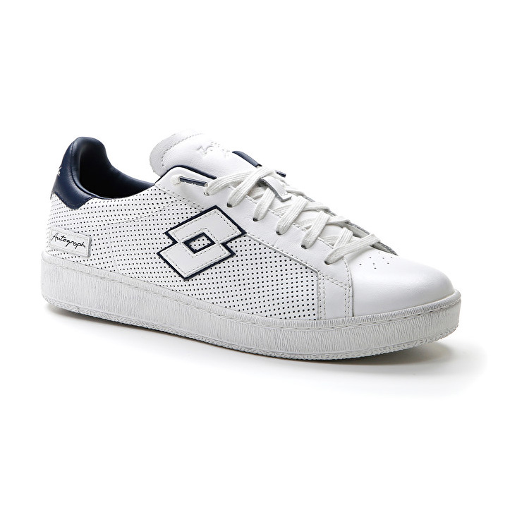 White / Blue Lotto Autograph Micro Men's Sneakers | Lotto-43917