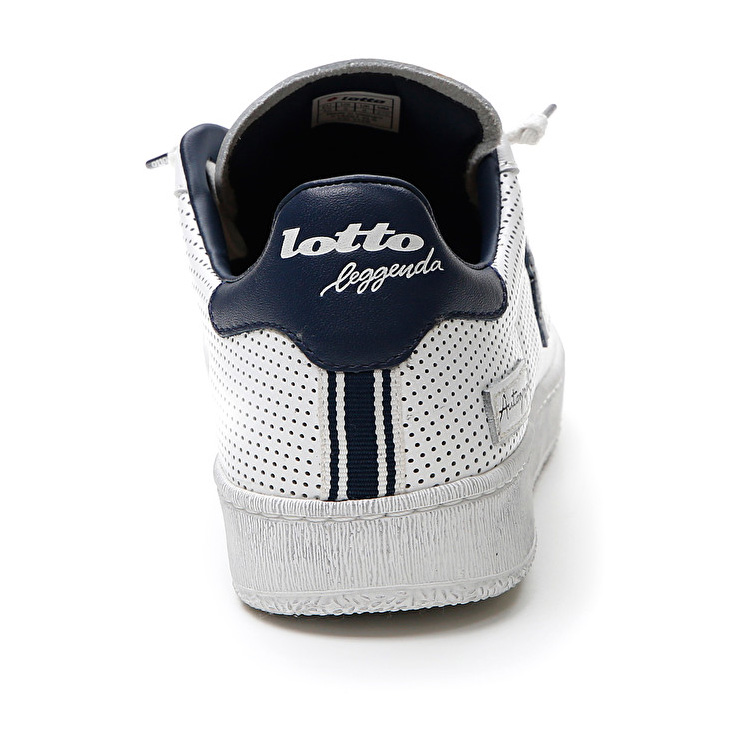 White / Blue Lotto Autograph Micro Men's Sneakers | Lotto-43917