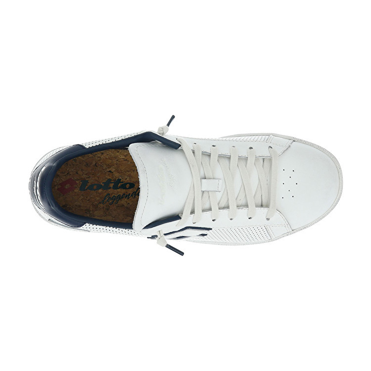 White / Blue Lotto Autograph Micro Men's Sneakers | Lotto-43917